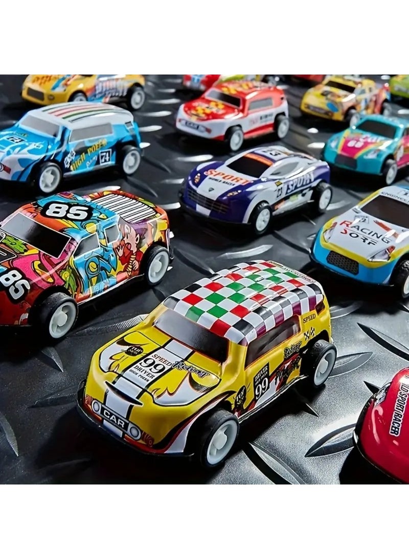 زيد بلاي مجموعة من 25 سيارة سحب للخلف للأطفال، لعبة سيارات صغيرة، هدايا حفلات، سيارات سباق - Image 5