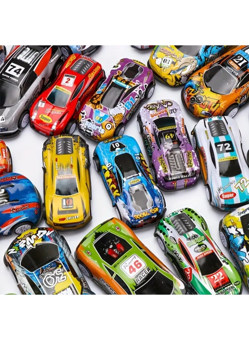 زيد بلاي مجموعة من 25 سيارة سحب للخلف للأطفال، لعبة سيارات صغيرة، هدايا حفلات، سيارات سباق - Image 4