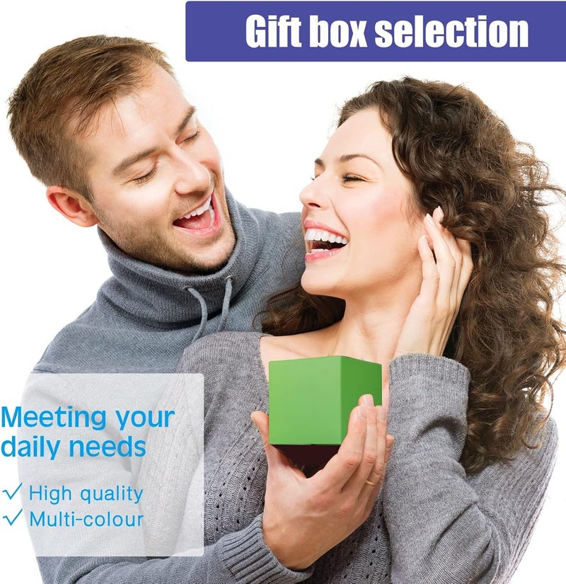 Zhehao صناديق هدايا ملونة زيهوا 48 عبوة صناديق كرتونية صغيرة مع أغطية مربع كرافت ورقي تجميع لشموع هدايا الزفاف سهلة عيد الميلاد 3 × 3 × 3 بوصة بألوان متنوعة - Image 4