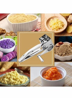 Excefore Rotary Cheese Grater, Stainless Steel Rotary Cheese Grater,Handheld Rotary Grater Handheld Rotating Cheese Grater, for Grating Hard Cheese Chocolate Nuts Kitchen Tool with 4 Stainless Drum, Set of 5  - Image 2