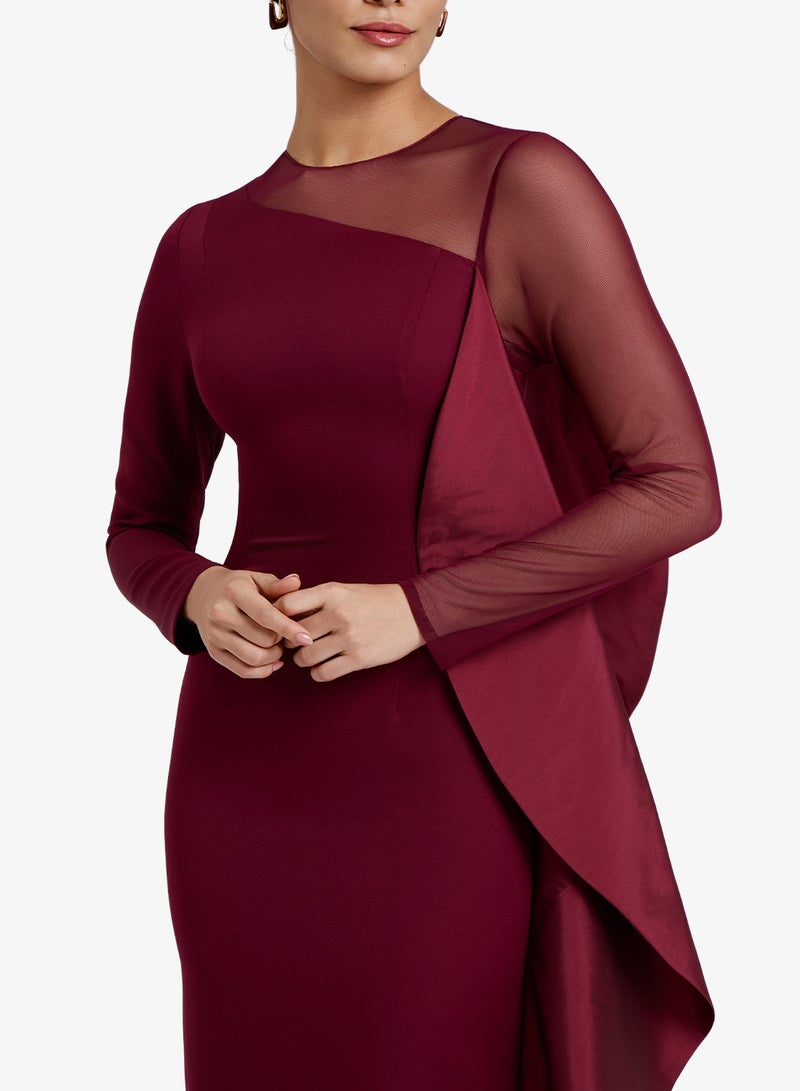 CHASE Crew Neck Ruffled Maxi Dress - Image 3