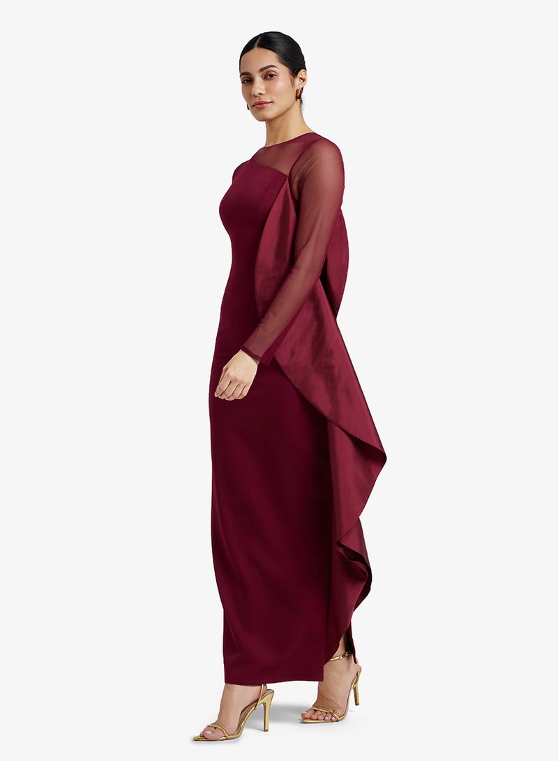 CHASE Crew Neck Ruffled Maxi Dress - Image 4
