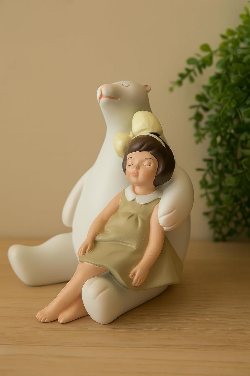 B&D Polar Bear and Girl Decorative Figurine - Image 3
