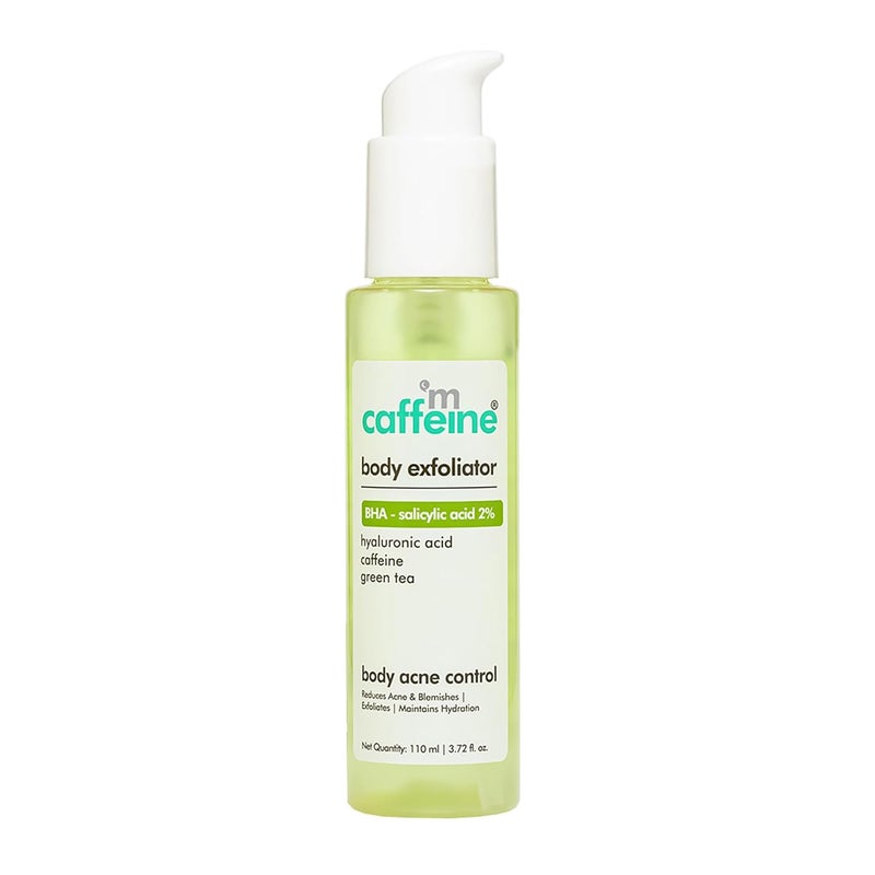 MCaffeine mCaffeine Body Exfoliator with BHA Salicylic Acid 2 Percent  Deep Cleansing  Pore Purifying Acne and Dark Spot Reduction  372 oz 