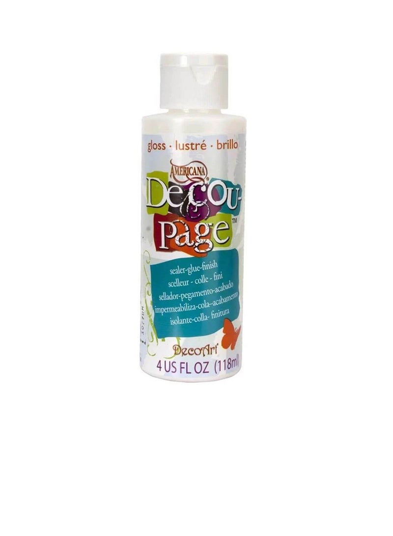 Americana Decoupage Gloss Carded 4oz - Image 2