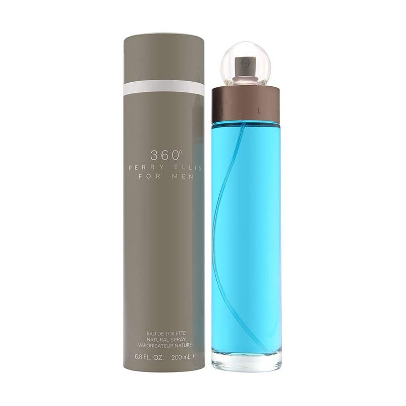 Perry Ellis 360Â° Eau De Toilette Spray for Men - Mens Cologne, Long Lasting Perfume, EDT, Fragrance with Notes of Bergamot, Juniper & Musk - 6.8 fl oz (200 mL)