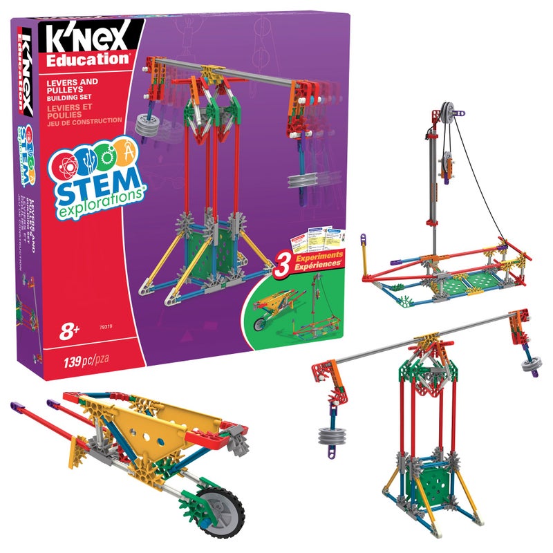 Basic Fun K'NEX Education STEM EXPLORATIONS: Levers & PULLEYS Building Set Building Kit - Image 1