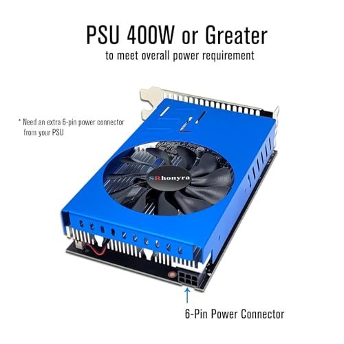 SRhonyra RX 580 4GB 6×HDMI 1.4a Graphics Card GDDR5 Multiple Displays GPU 256 Bit PCIe 3.0 ×16, Support DirectX 12, OpenGL 4.5 and HDCP 6CH Audio Outputs - Image 5