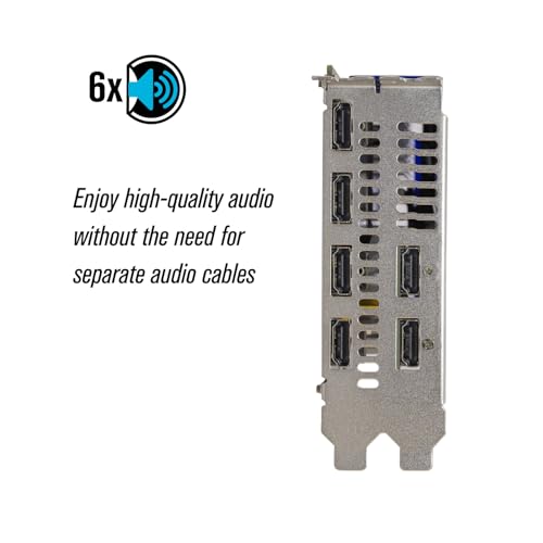 SRhonyra RX 580 4GB 6×HDMI 1.4a Graphics Card GDDR5 Multiple Displays GPU 256 Bit PCIe 3.0 ×16, Support DirectX 12, OpenGL 4.5 and HDCP 6CH Audio Outputs - Image 3