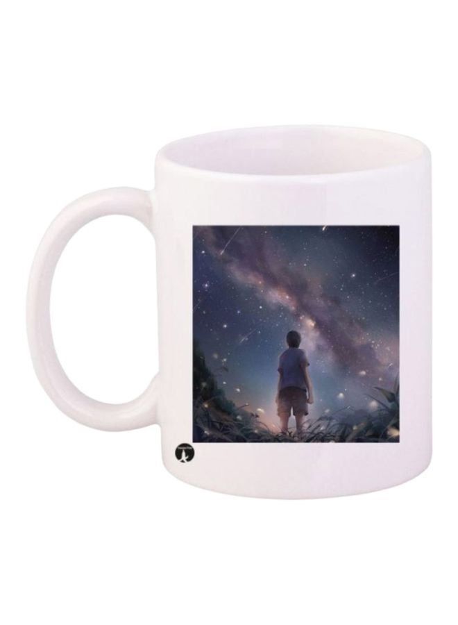 RKN Night Sky Printed Coffee Mug White/Black/Grey - Image 2