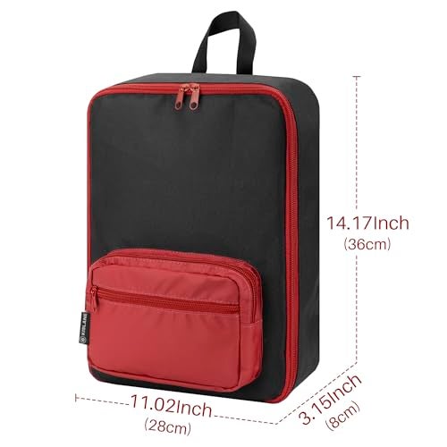 KISLANE Versatile Portable Case Ideal for 108 Matchbox Cars, Sturdy 4-Page Storage Bag with Front Pocket (Case Only) (Red) - Image 3