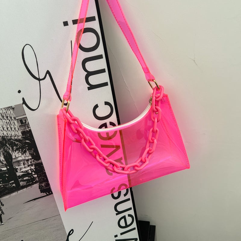 Summer New Fashion Women's Transparent PVC Shoulder Bag - Image 3