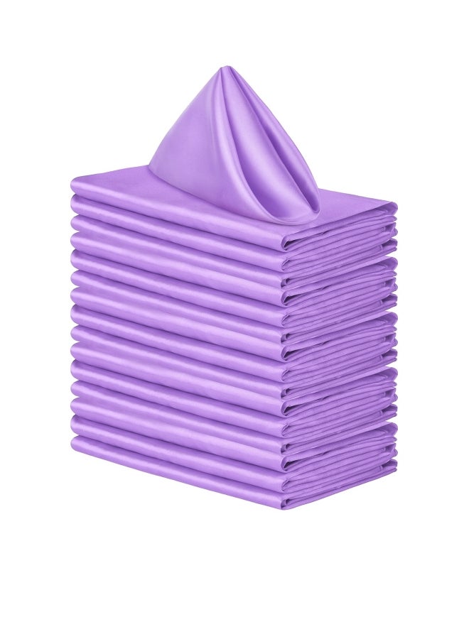 16 Pack Square Satin Napkin Bright Silk Table Napkin Soft Smooth Fabric Table Napkin for Wedding Banquet Party Decoration - Image 4
