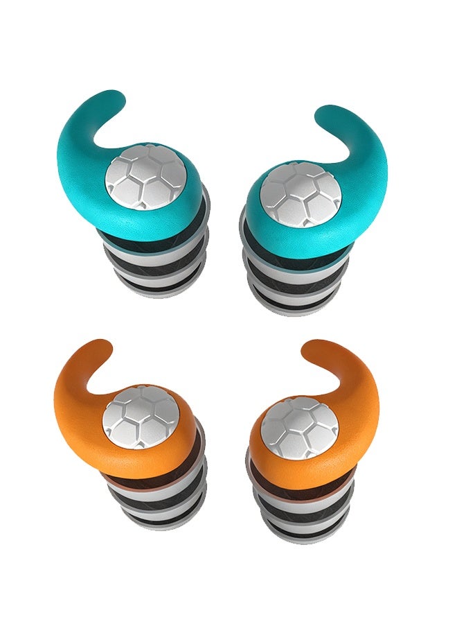 2-Pack Kids Noise Cancelling Ear Plugs - Waterproof Hearing Protection Earplugs for Children, Noise Reduction Earplugs,Three-layer Soundproof Earplugs,Comfortable for Study, Sleep, Swimming, Small Ear Canals Design with Storage Case - Image 1