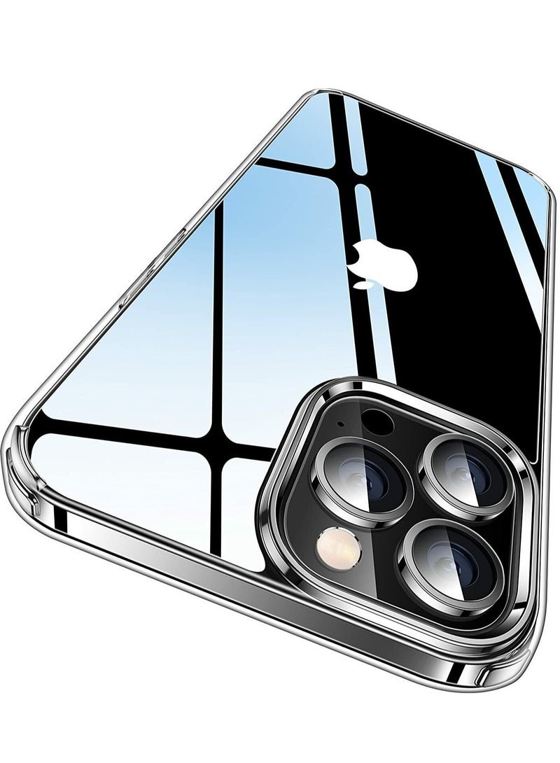 ELTRAZONE iPhone 14 Pro Max Case 6.7 inch Anti-Yellowing Military Back, Hard Anti-Explosion Back, Ultra Thin Case, Anti-Drop Shockproof Protection, Full Coverage Lens Clear Case iPhone 14 Pro Max Cover - Image 1