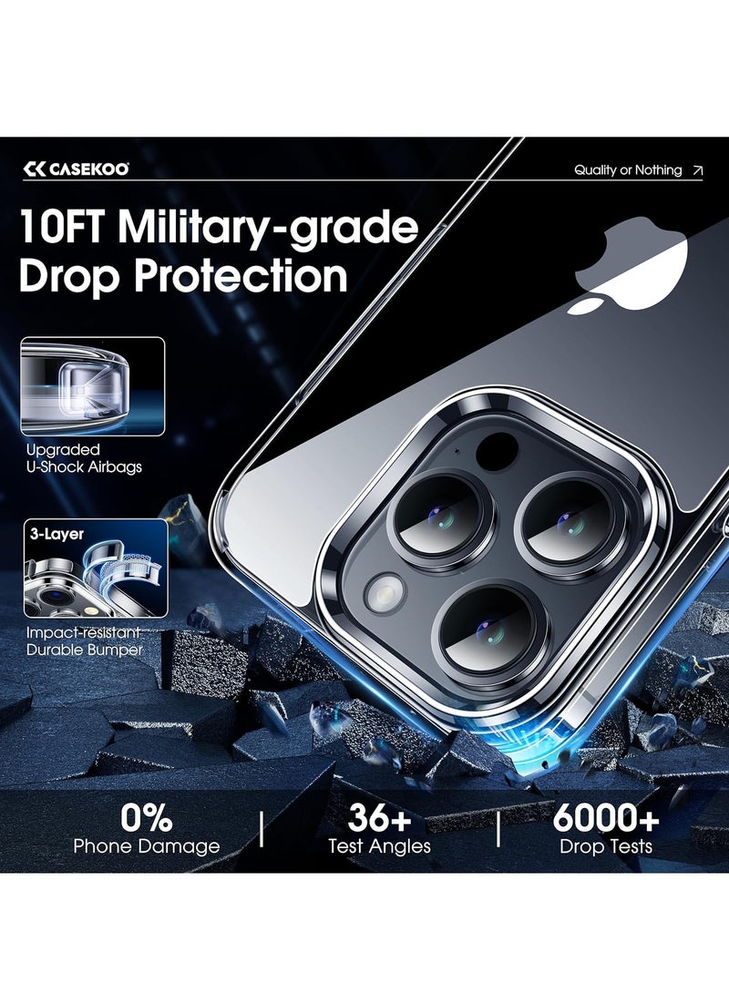 ELTRAZONE iPhone 14 Pro Max Case 6.7 inch Anti-Yellowing Military Back, Hard Anti-Explosion Back, Ultra Thin Case, Anti-Drop Shockproof Protection, Full Coverage Lens Clear Case iPhone 14 Pro Max Cover - Image 3