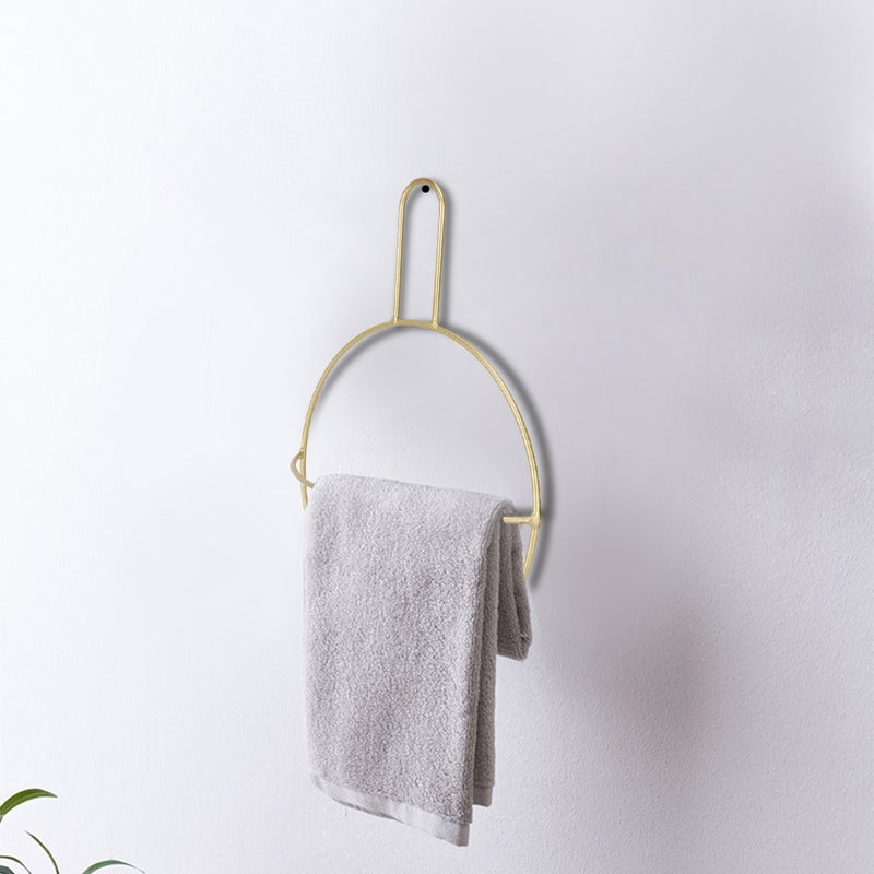 Wall Mounted Towel Rack:  Waterproof Rust Proof Sturdy - Space Saving Modern Style Towel Shelf Organizer for Home Bathroom Storage - Image 3