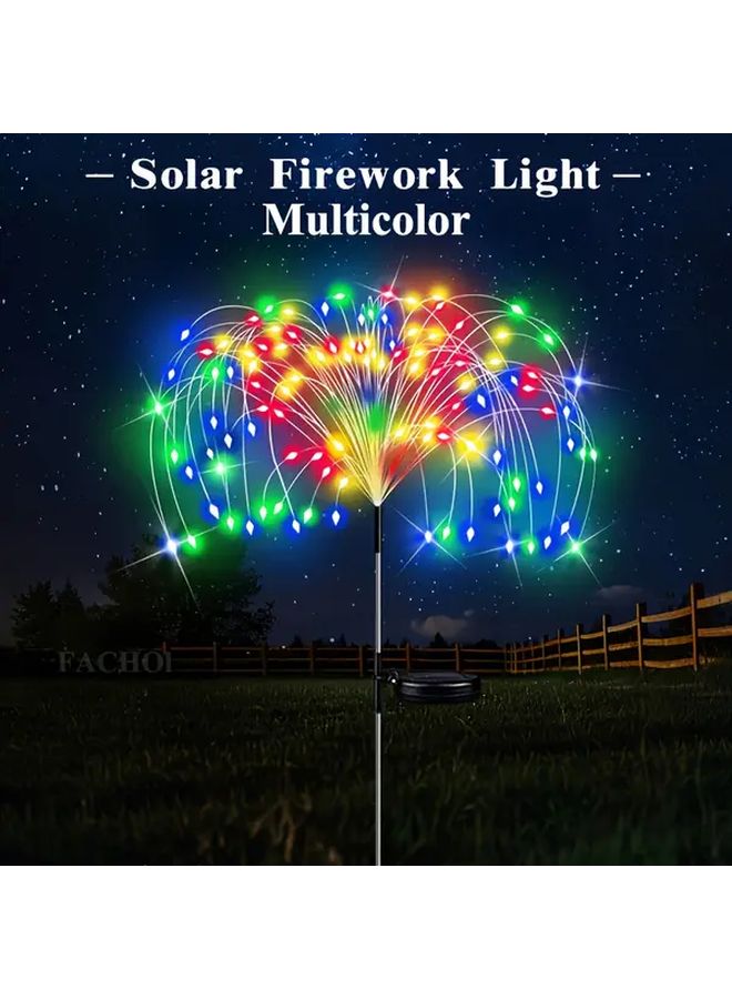 Multicolor Solar Garden Fireworks Light 420 LEDs Outdoor Landscape Decor Smart Sensor - Image 2