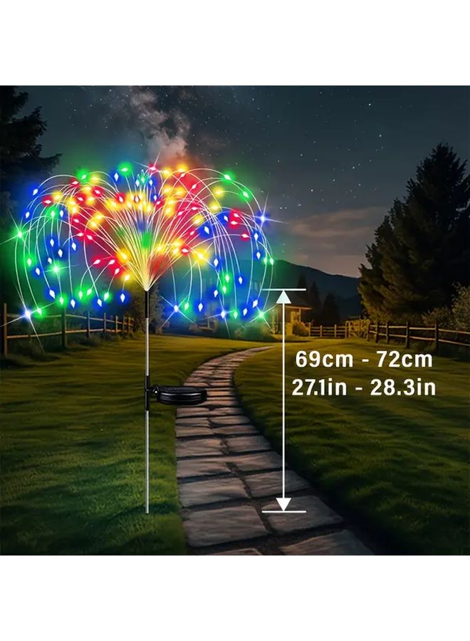 Multicolor Solar Garden Fireworks Light 420 LEDs Outdoor Landscape Decor Smart Sensor - Image 3