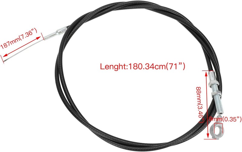 YOXUFA 71 Inch Go Kart Throttle Cable Kit - Image 4