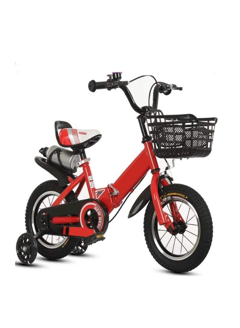 كول بيبي أطفال الدراجة مع فرامل اليد والسلال الأعمار 3-9 سنوات الفتيات 16 بوصة - Image 1