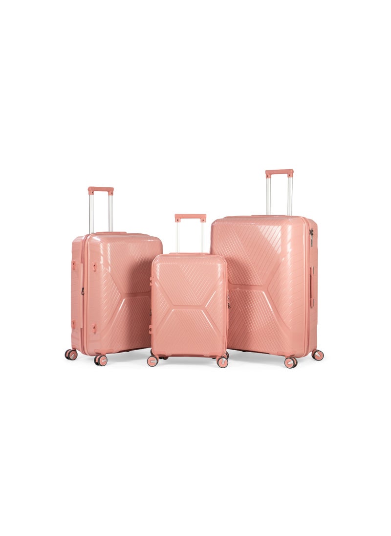 MUSSELZ SAMARKAND - Comlpete Luggage Set 3 Piece -UNBREAKABLE PP  - Image 1
