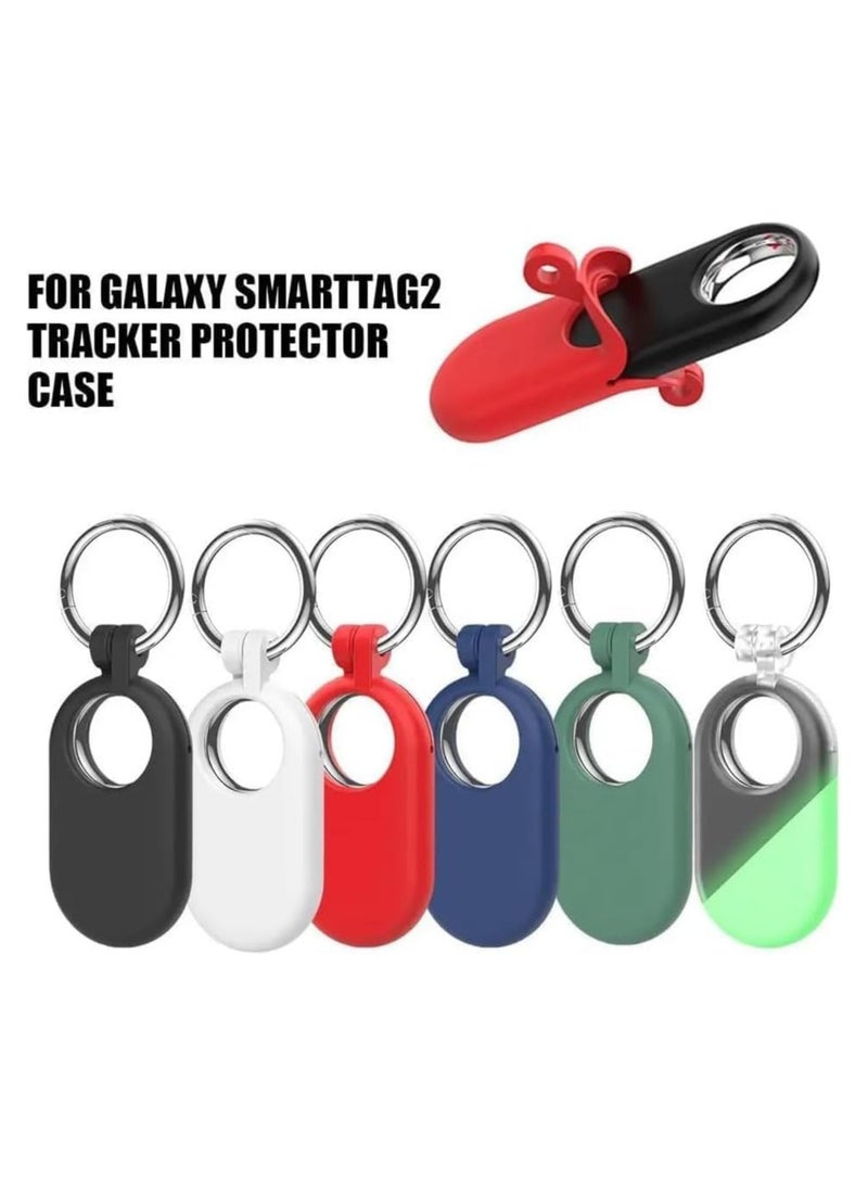 ecosystem Cover For Samsung Galaxy SmartTag 2 (2023) Tracker Locator Silicone Protective Case for Galaxy Smart Tag 2 Anti Lost Protector (WHITE) - Image 2