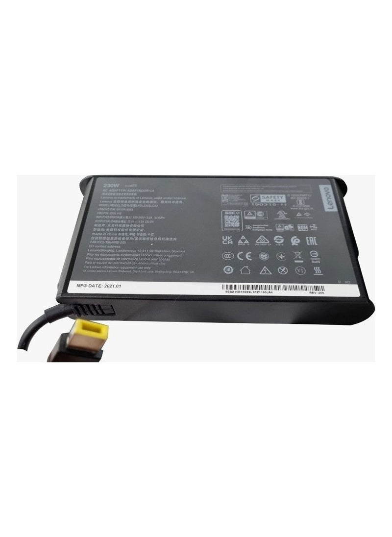 Generic - 230w Laptop Charger Slim Laptop AC Adapter for Lenovo ADL230SDC3A Legion 5 7 Charger 5-15ARH05H Y540 Y545 Y7000 Y7000P 230W 4X20E75111 for Lenovo ThinkPad P53 P72 Laptop Adapter Power Supply Cord - Image 1