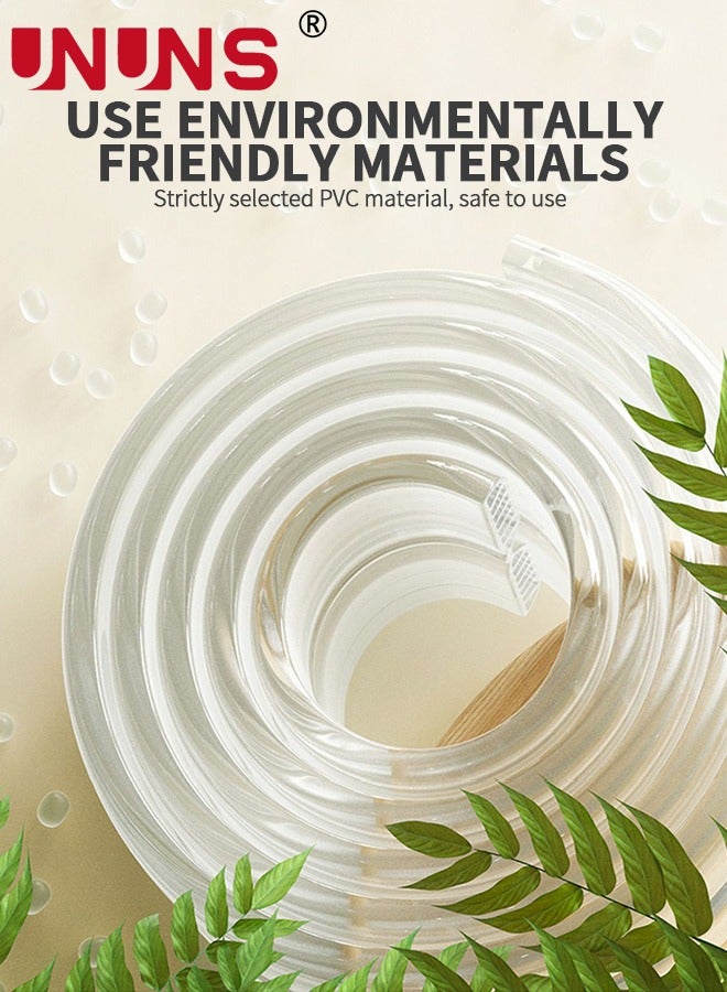 UNUNS Corner Edge Protector Strip,5M Table Edge Corner​ Protection With 4 L-Shaped Corner Guards,Soft Edge Protectors With Hollow Shock-Absorbing Design For Sharp Corners Of Cabinets Tables Drawers - Image 2