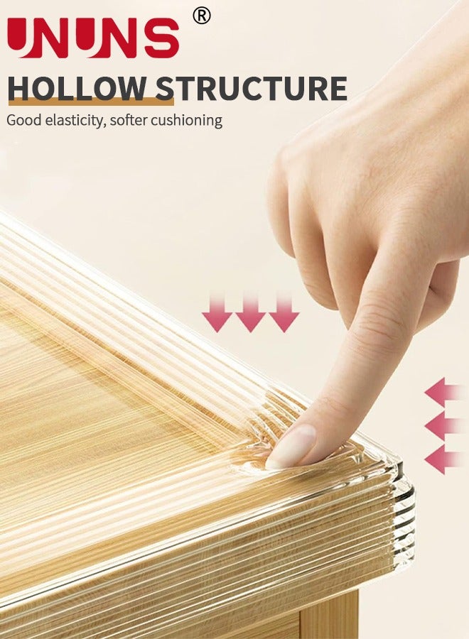 UNUNS Corner Edge Protector Strip,5M Table Edge Corner​ Protection With 4 L-Shaped Corner Guards,Soft Edge Protectors With Hollow Shock-Absorbing Design For Sharp Corners Of Cabinets Tables Drawers - Image 3