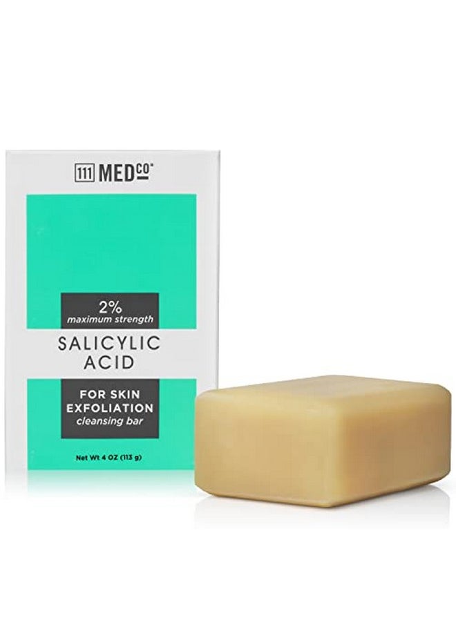 111MedCo 11Medco 2% Salicylic Acid Cleansing 4Oz. Medicated Soap Bar  - Image 1