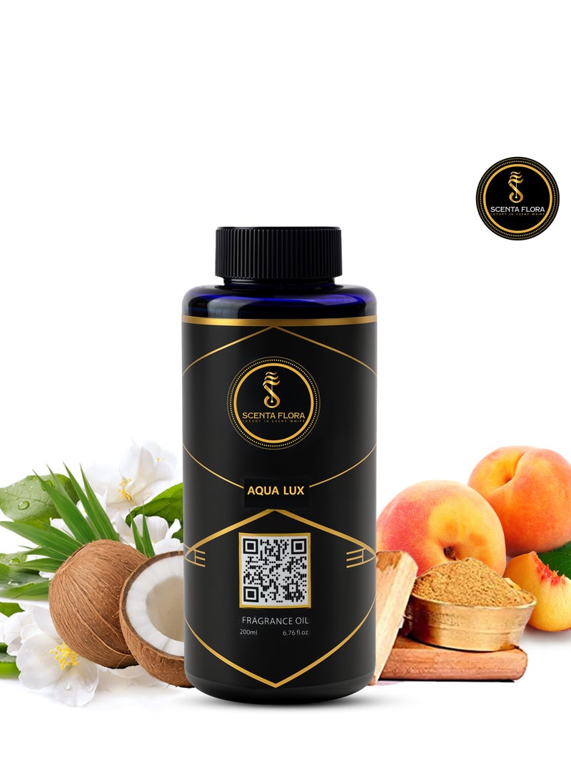 سينتا فلورا زيت عطر Aqua Lux لموزعات الروائح - علاج بالروائح - رائحة مهدئة، شافية ومريحة (200 مل)  - Image 5