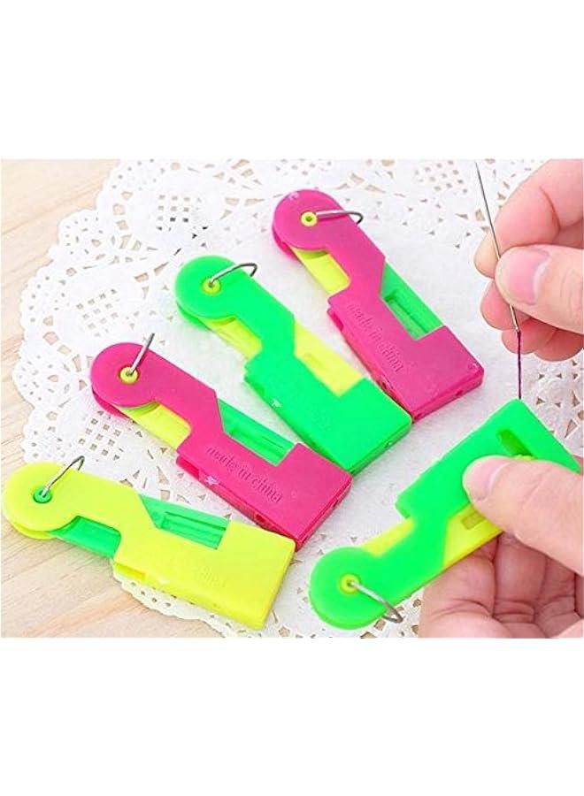 10Pcs Automatic Machines Sewing Needle Threader, Plastic Needle Threaders Hand Machine Sewing Tool (Colors Random) - Image 3