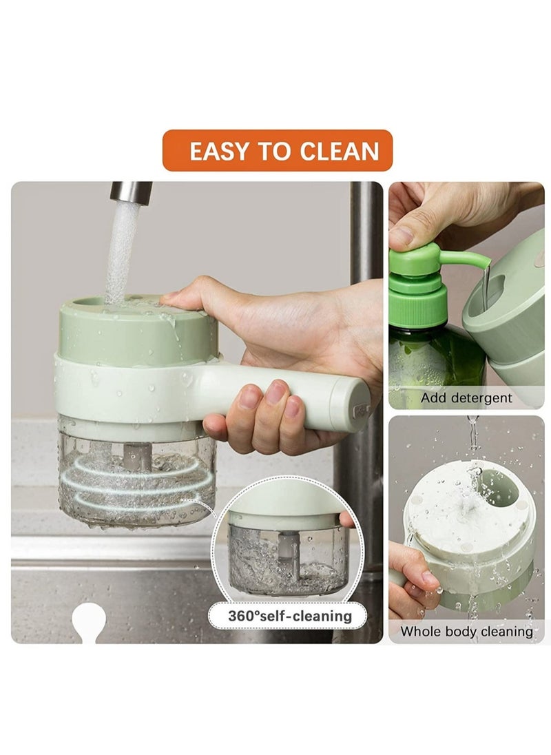 4 in 1 Handheld Electric Food Chopper Wireless Vegetable Cutter Set - Image 3