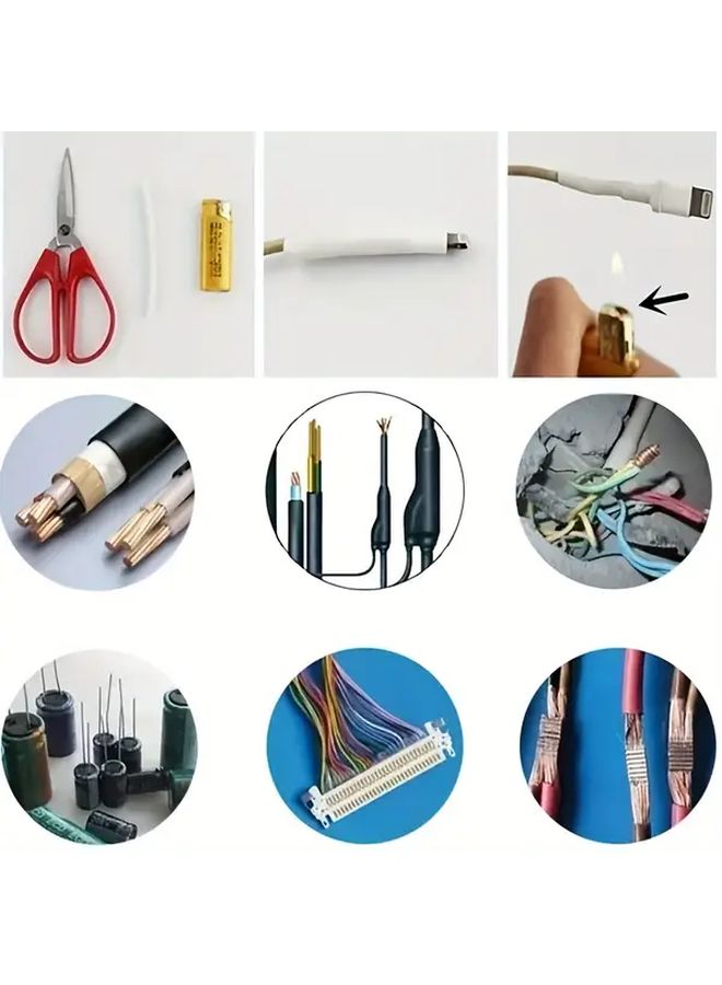 Heat Shrink Tubing Kit 127pcs Mixed Style Black Red UV Resistant Wire Protection - Image 4