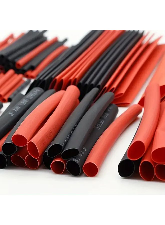 Heat Shrink Tubing Kit 127pcs Mixed Style Black Red UV Resistant Wire Protection - Image 5