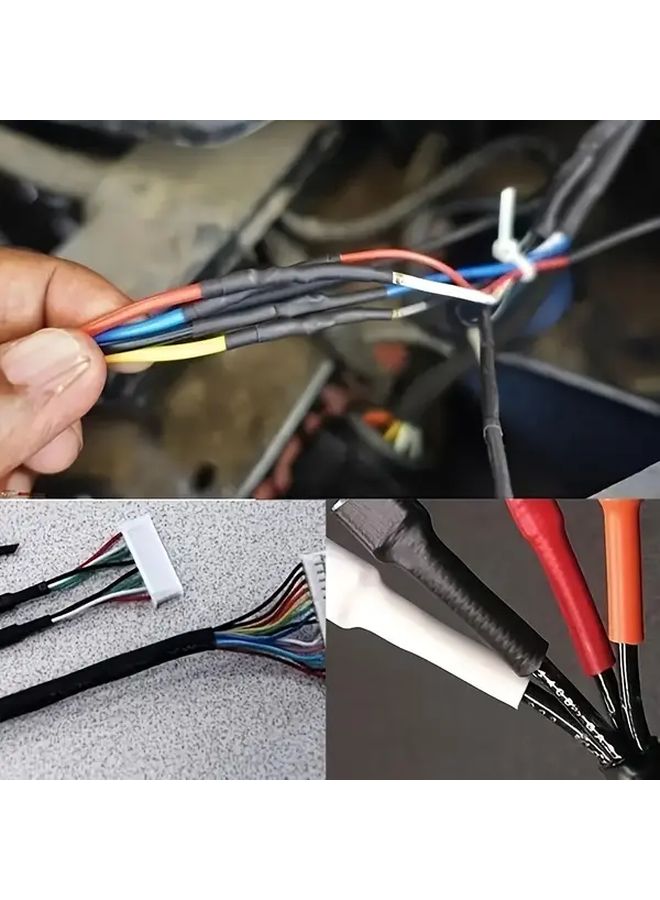 Heat Shrink Tubing Kit 127pcs Mixed Style Black Red UV Resistant Wire Protection - Image 3