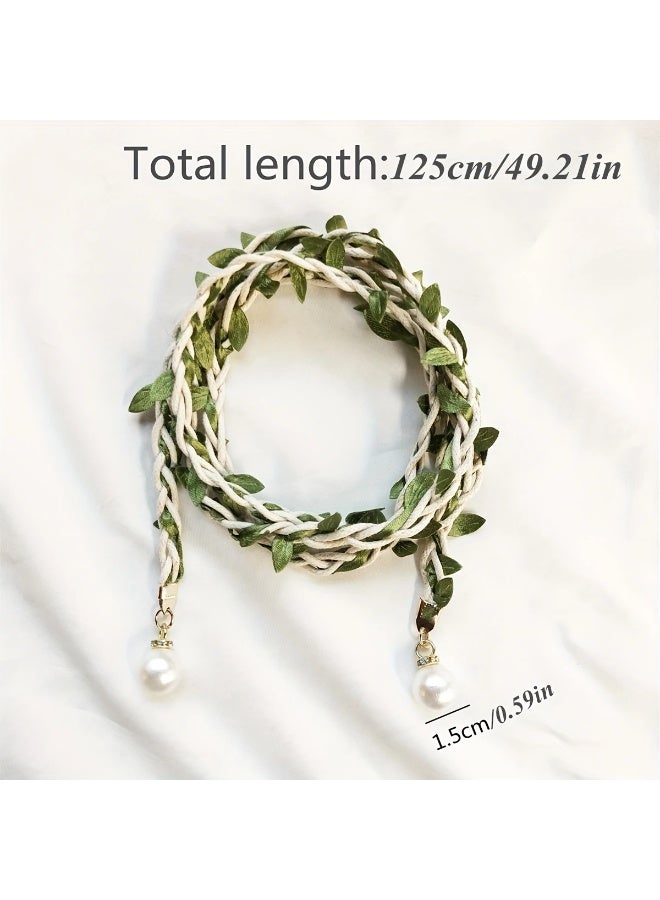 Goolsky 1pc Knitted Leaf Curtain Tieback Curtain Holdback For Bedroom Living Room Home Decor - Image 4