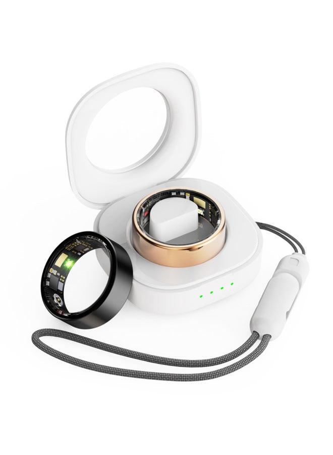 حقن الغراء الذكية الصحة الذكية الدائري معدل ضربات القلب النوم مقاوم للماء الرياضة الذكية الدائري الذكية الدائري-اللون: صندوق شحن ذهبي #7 - Image 3