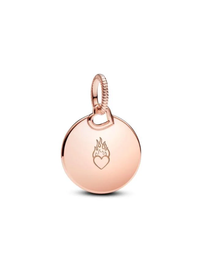 PANDORA Engravable Round Tag Pendant