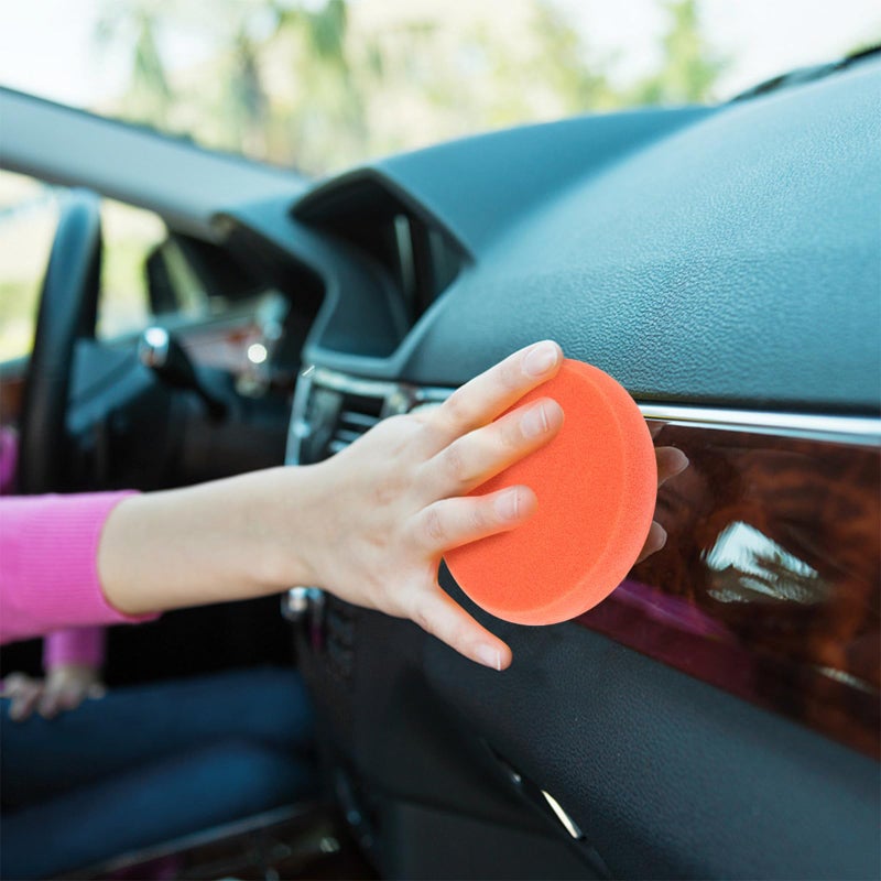 6 Inch Car Polishing Pad Sponge Kit With Handle For Automotive Detailing Buffing And Paint Care - Image 5