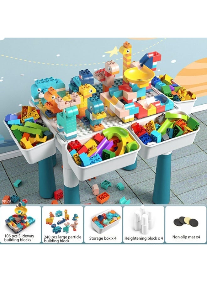 TRASSLE Toddlers Activity Table Kids Activity Table and Chair Set Sand Water Table Kids Learning Play Table Toys for Girls Boys Toddler - Image 2