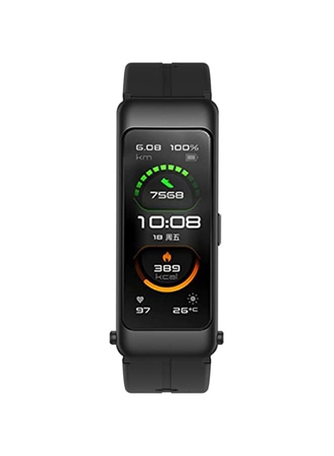 شريط لساعة هواوي توك باند بي 6 من السيليكون أسود - Image 3