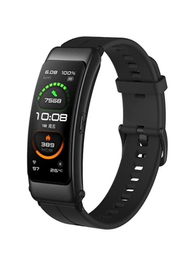 شريط لساعة هواوي توك باند بي 6 من السيليكون أسود - Image 4