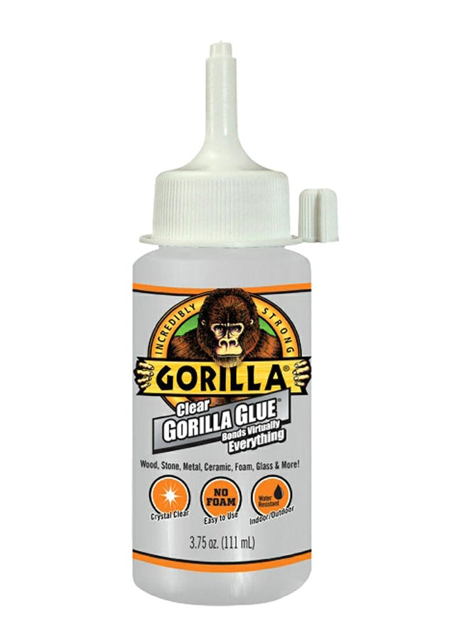 Gorilla Water-Resistant High Strength All-Purpose Glue Clear 3.75 oz 1787969 - Image 1