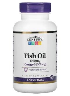 21st CENTURY Fish Oil 1000 mg 120 Softgels 