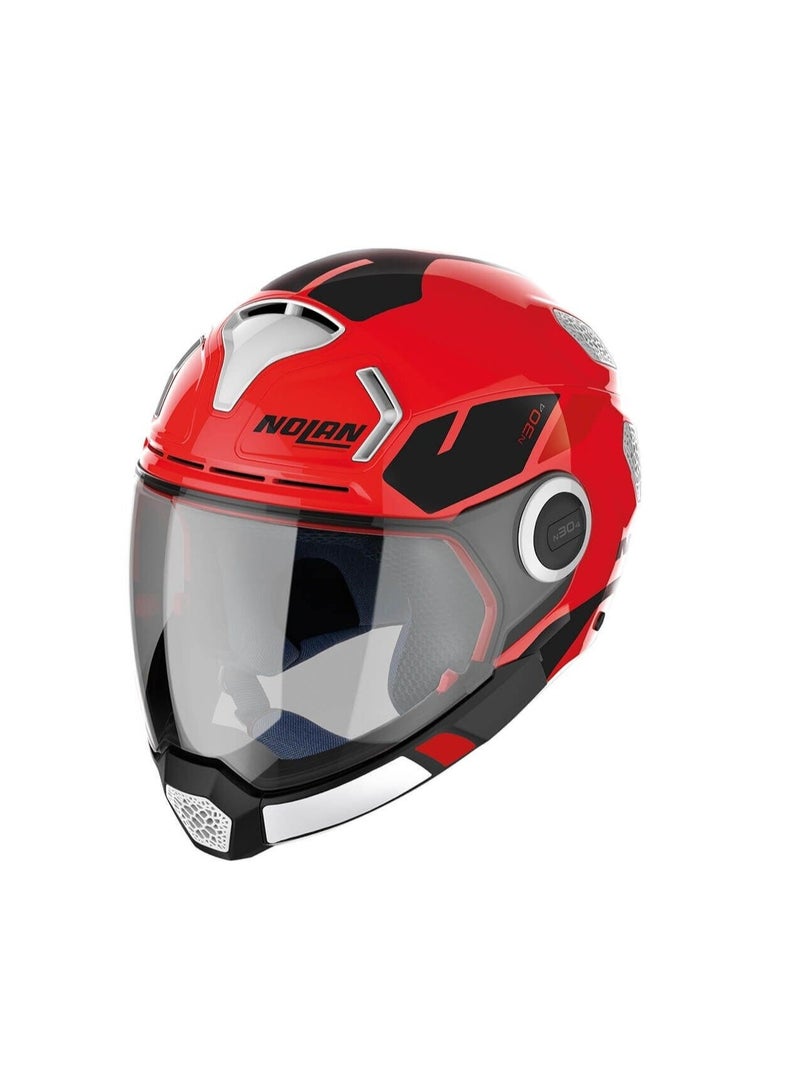 Nolan N30-4 VP BLAZER CORSA RED (WHITE - BLACK)/FLAT BLACK