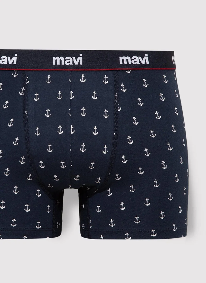 Mavi Printed Navy Boxers