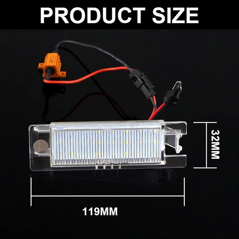 DEMULAX LED License Plate Light for Fiat Models - Image 2