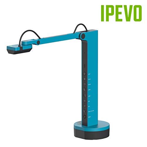 IPEVO VZ-X Wireless 8MP Document Camera, 3 Modes of Connectivity — Wi-Fi, HDMI, and USB, Compatible with Web Conferencing Software, Works Wirelessly with iOS, tvOS, and Android,Black, Blue - Image 2